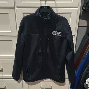 Men’s Navy Full-Zip Heavy Fleece Jacket from Optics Planet Sz L